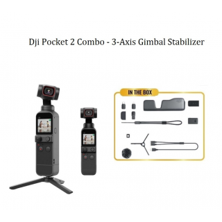 Dji Pocket 2 Combo - 3-Axis Gimbal Stabilizer Cam 4K